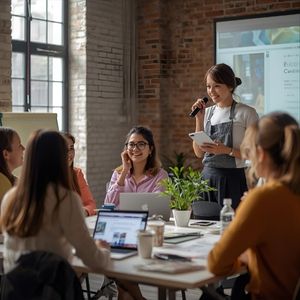 Social Media Agency Team Meeting